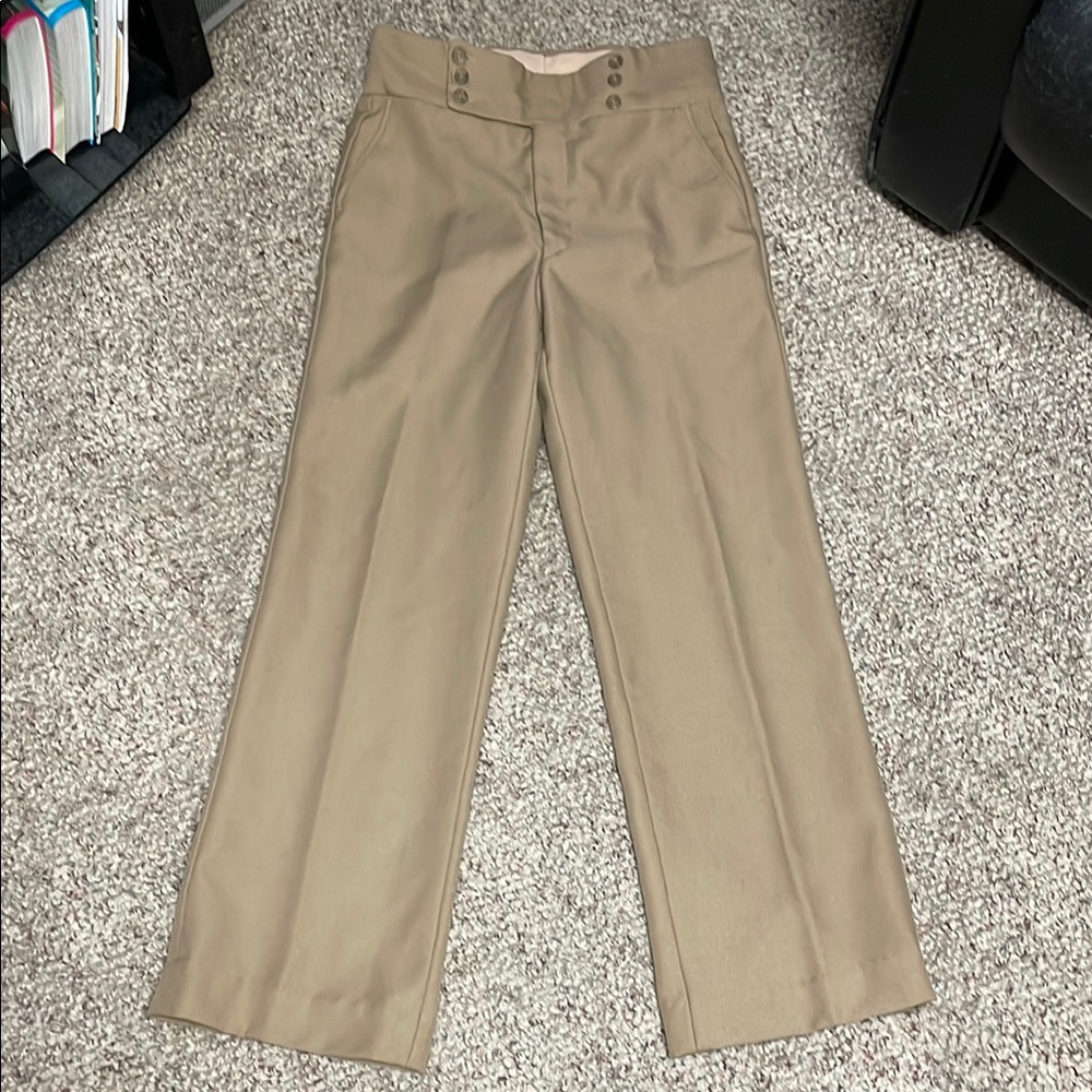 Vintage 70s sailor waist flare leg Pants